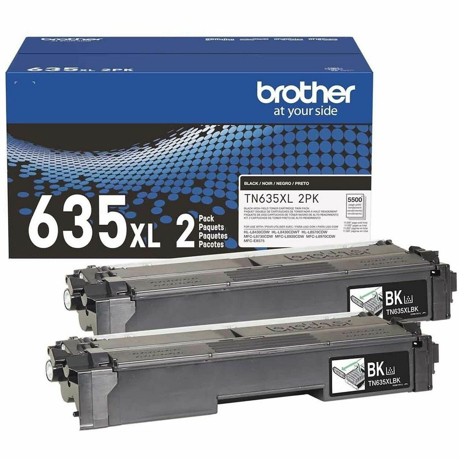 Brother TN760 High-Yield Black Toner Cartridge