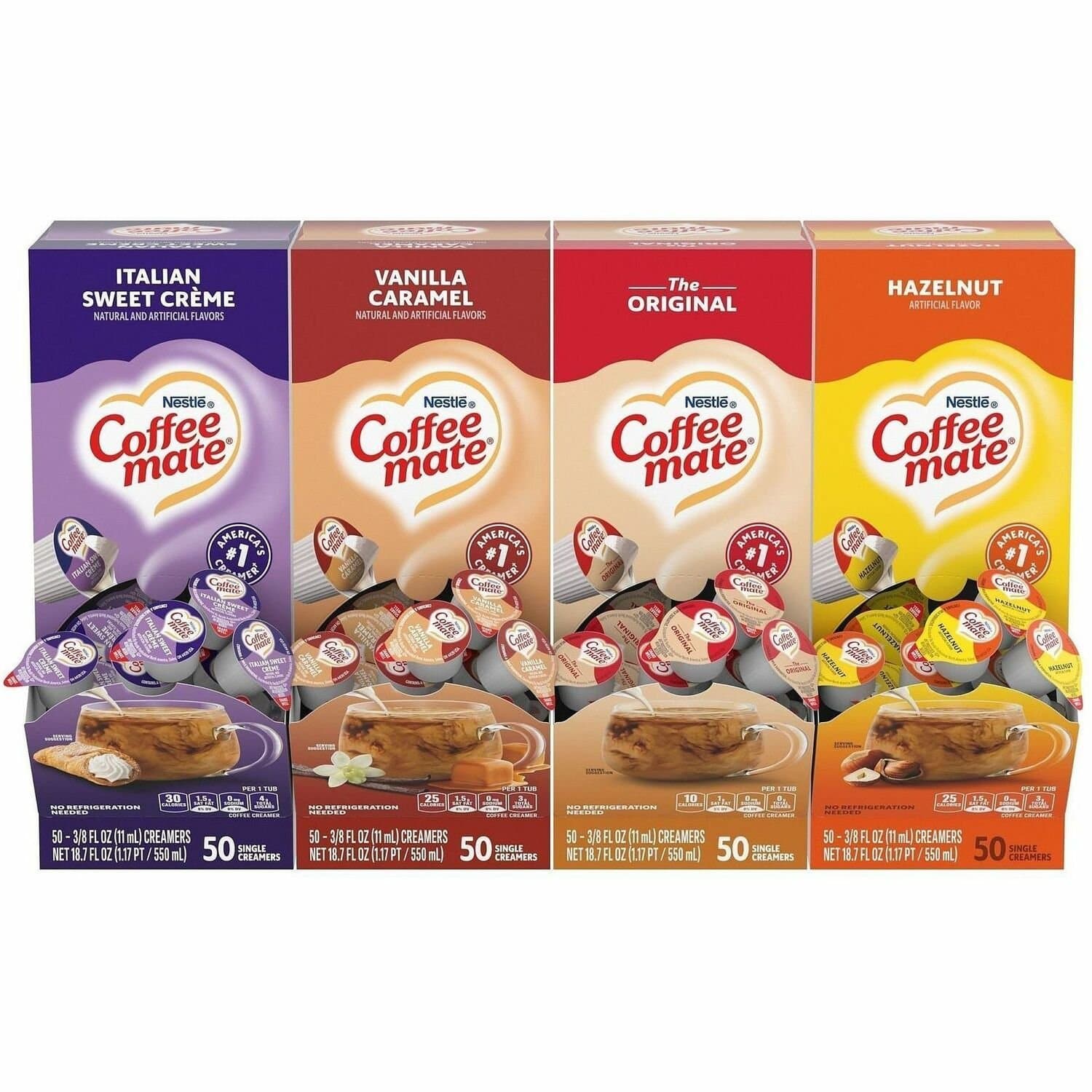 Coffee mate Liquid Creamer Singles, Original, 200-Count