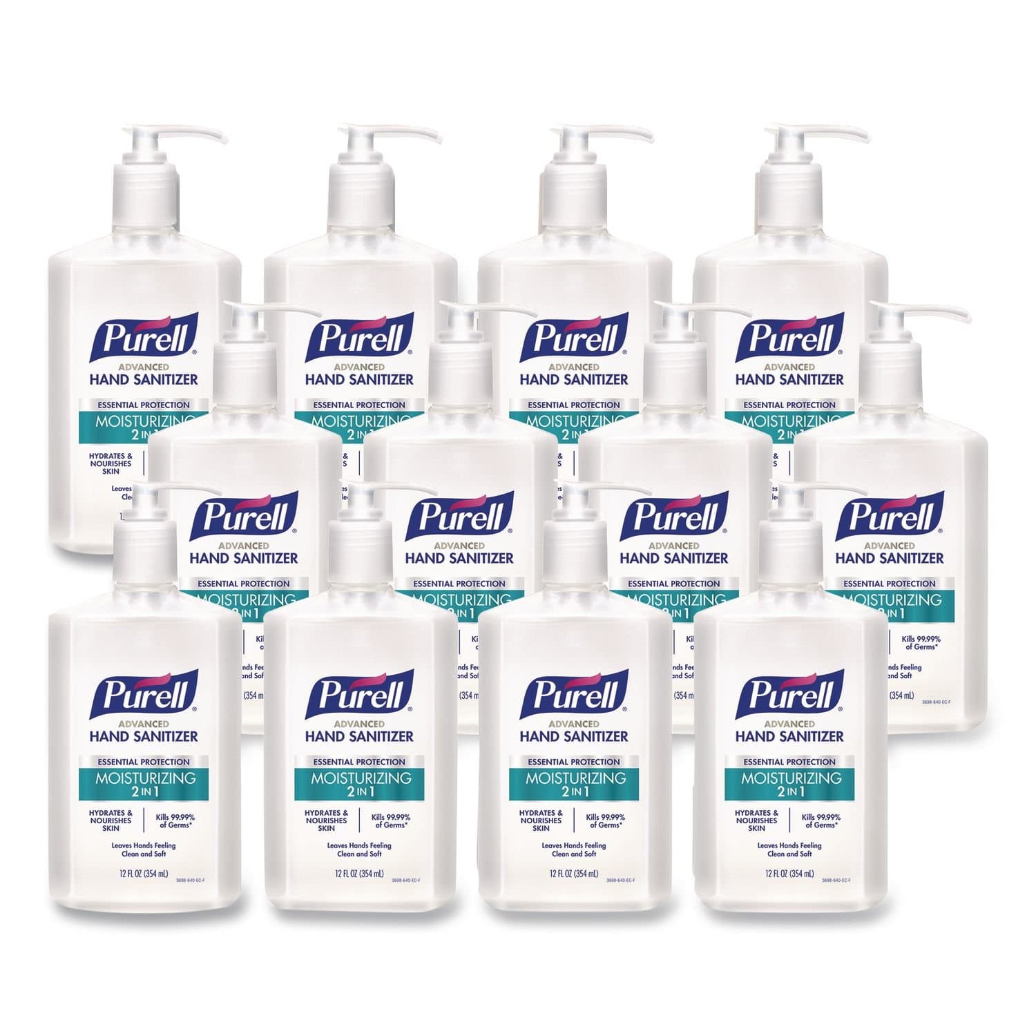 PURELL Advanced Hand Sanitizer Gel, 12 oz Pump, 2-Pack