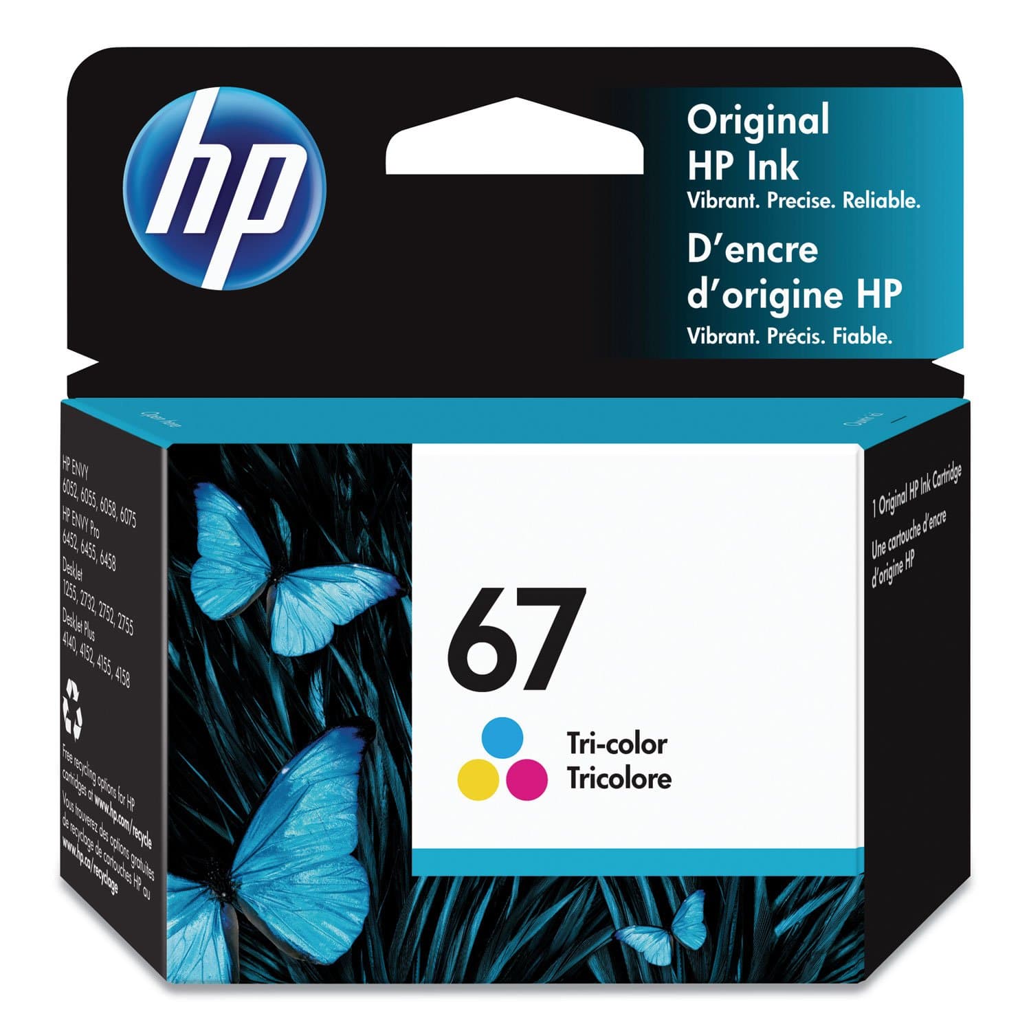 HP 65 Tri-Color Original Ink Cartridge
