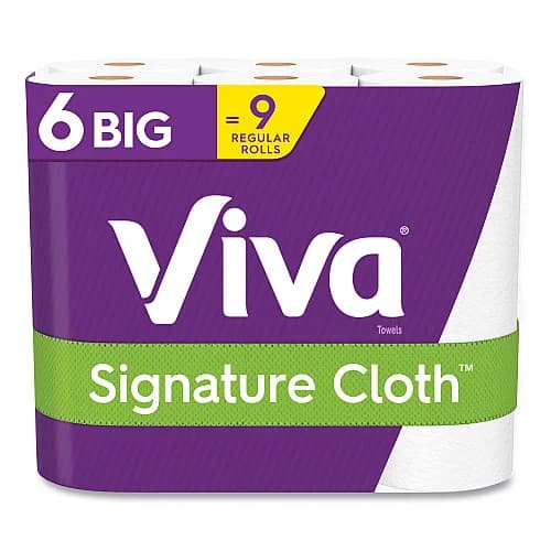 Viva Signature Cloth Paper Towels, 8 Triple Rolls