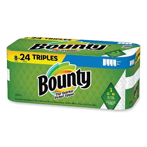 Bounty Select-A-Size Paper Towels, White, 8 Triple Rolls