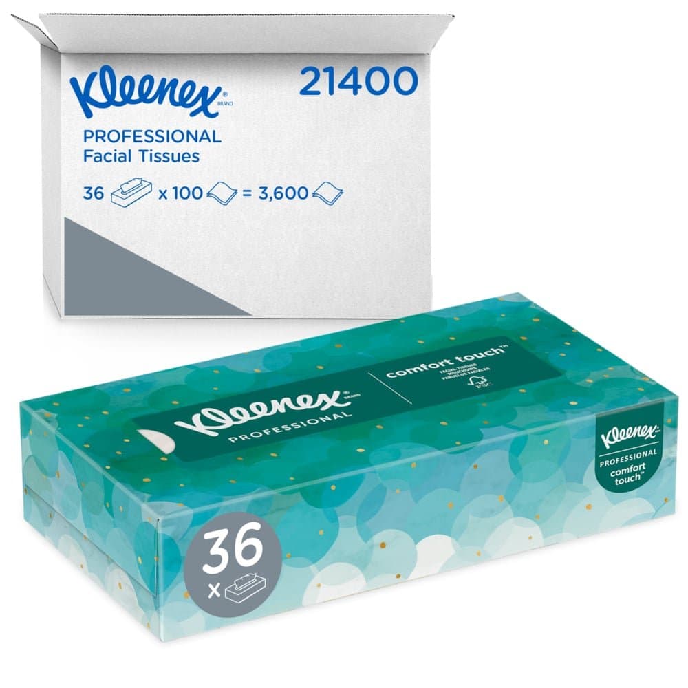 Kleenex Professional Facial Tissue, Flat Box, 27 Boxes