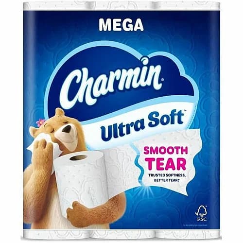 Charmin Ultra Soft Toilet Paper, 24 Mega Rolls