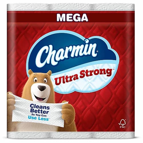 Charmin Ultra Strong Toilet Paper, 12 Mega Rolls