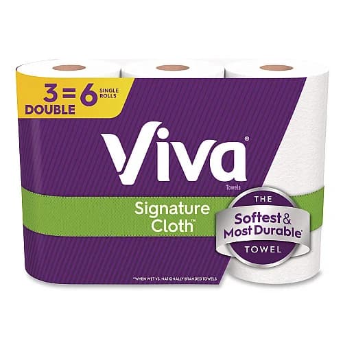 Viva Signature Cloth Paper Towels, 6 Double Rolls