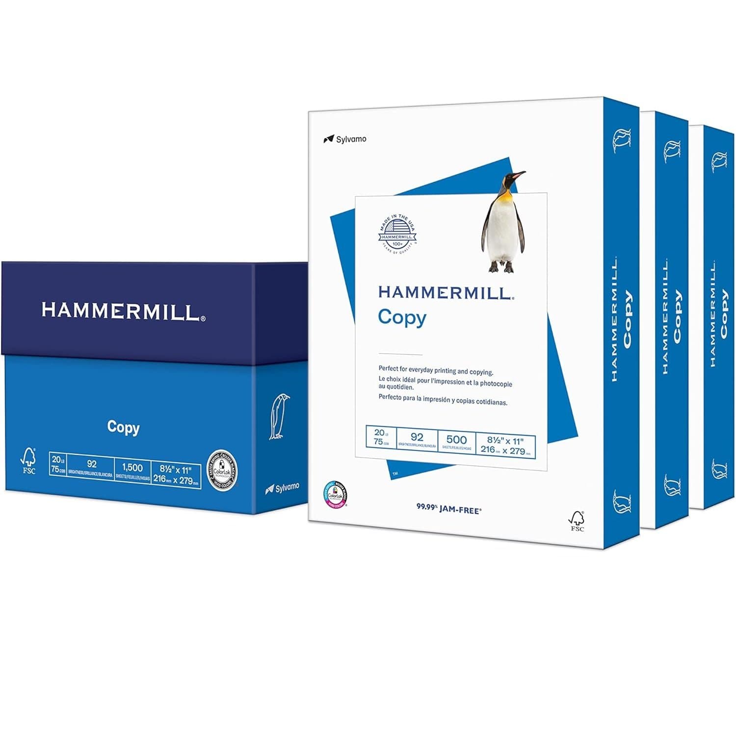 Hammermill Premium Copy Paper, 20 lb, 8.5 x 11, 500 Sheets